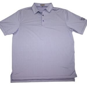 Peter Millar Summer Comfort Mens XL Embroidered Purple Polo